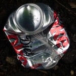 Crushed Diet Coke can