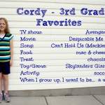 Cordy, 3rd grade