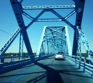 Scary bridge over the Ohio river